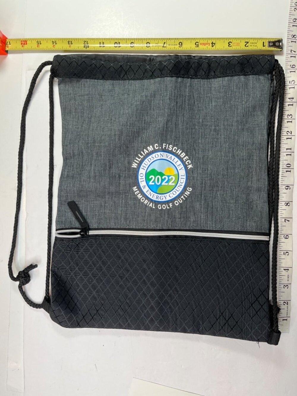 William C. Fischbeck Hudson Valley Memorial Golf Outing 2022 Drawstring Backpack